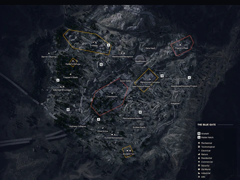 the blue gate arc raiders the blue gate map